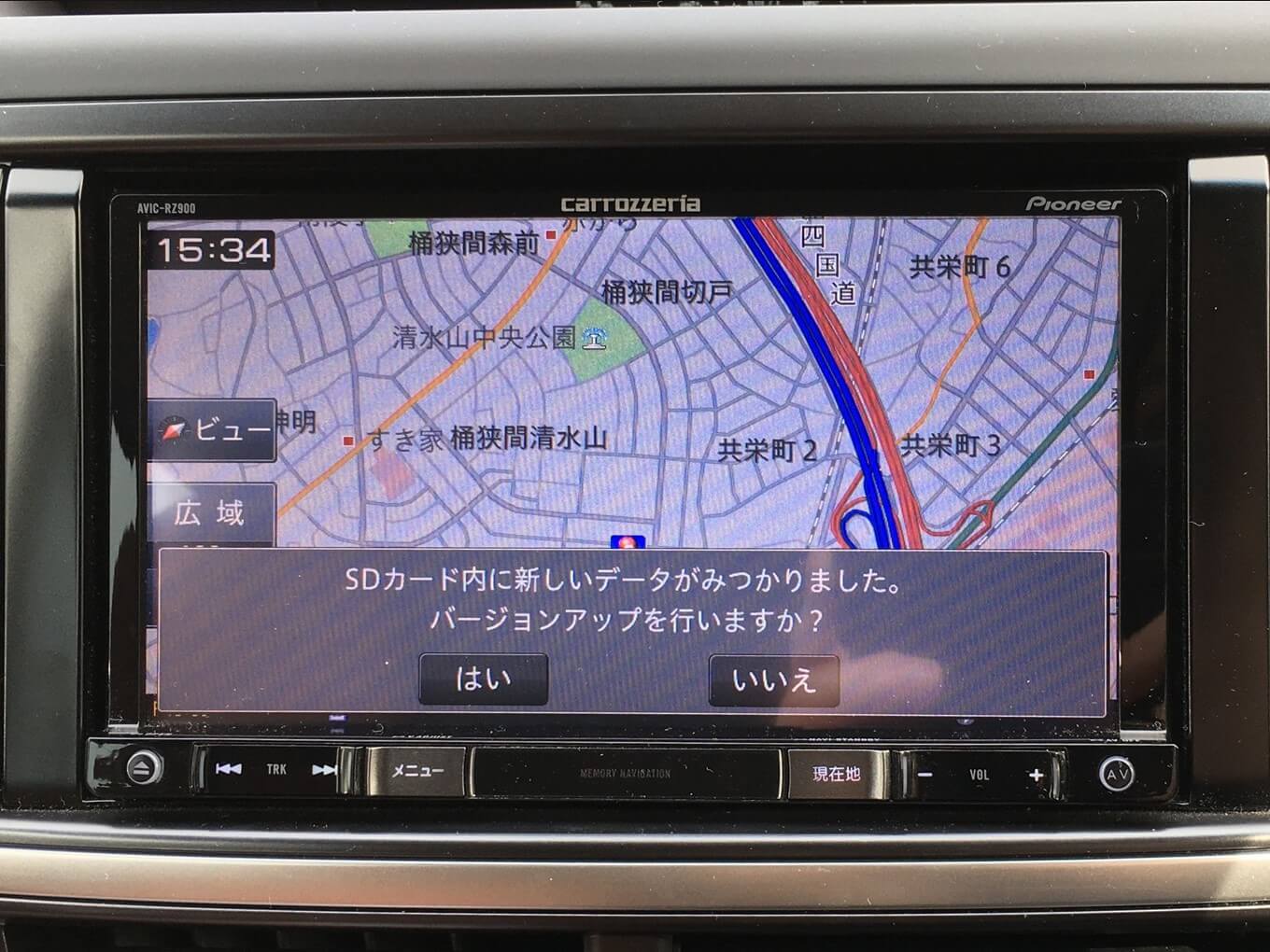 スバル純正カーナビの地図データアップデートをしてみた